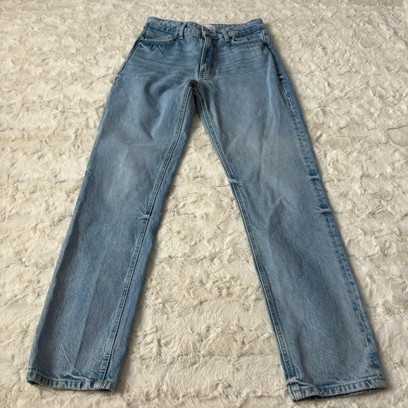 Zara Women's Size 6 Blue Straight Ankle Jeans - Picture 3 of 5